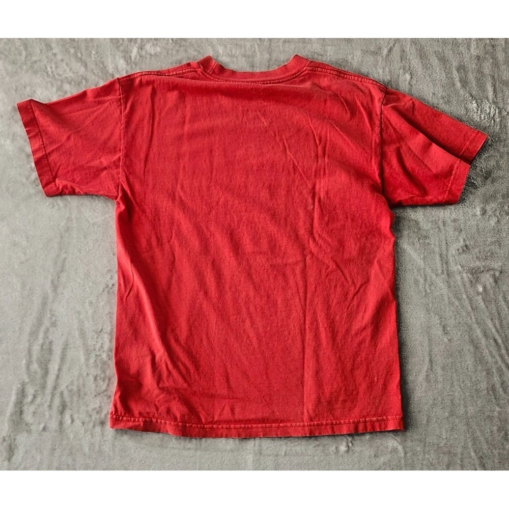 JUST DO IT RED NIKE T‎ SHIRT WITH BLACK SWOOSH Boys M REGULAR FIT NEVER QUIT - Picture 6 of 6